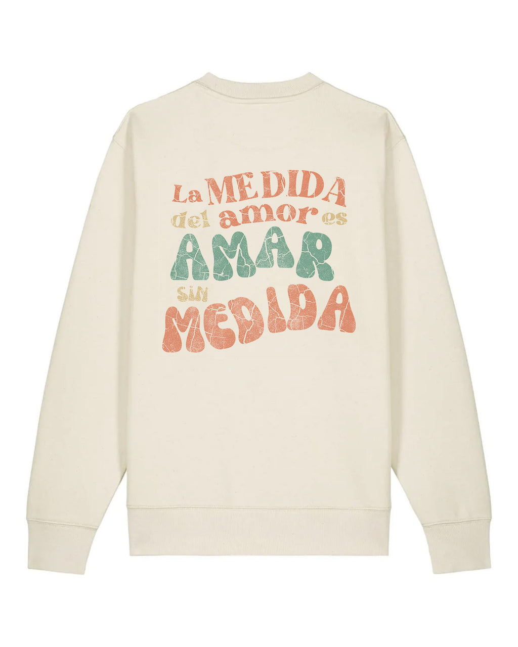 PREVENTA sudadera "AMAR SIN MEDIDA" | 350g Algodón Orgánico