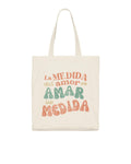 TOTEBAG "AMAR SIN MEDIDA" 220g Algodón Organico