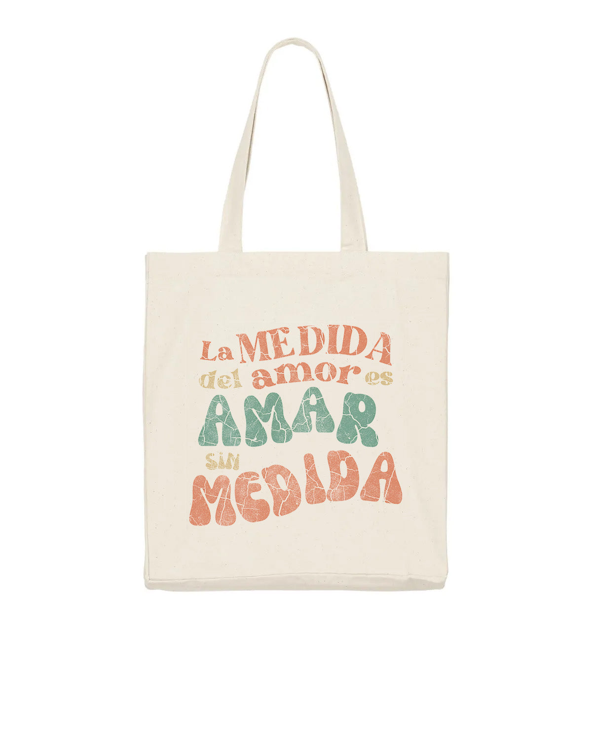 PREVENTA totebag "AMAR SIN MEDIDA" 220g Algodón Organico